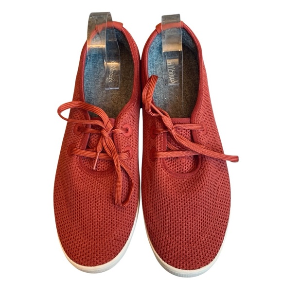 Allbirds Tree Skippers Sneakers Mens 13 Orange Red  Breathable Boat Shoes Wool - Picture 2 of 10